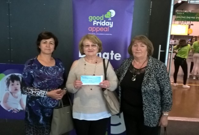 Donation to "Good Friday Appeal"