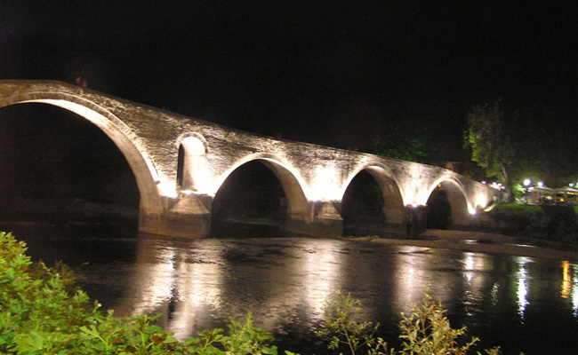 The historic bridge of Arta city