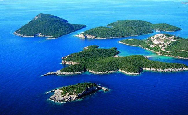 Islands of Ionian sea near Syvota
