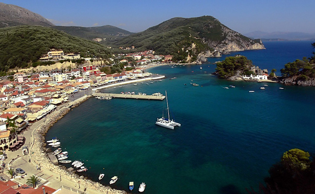 View of Parga town